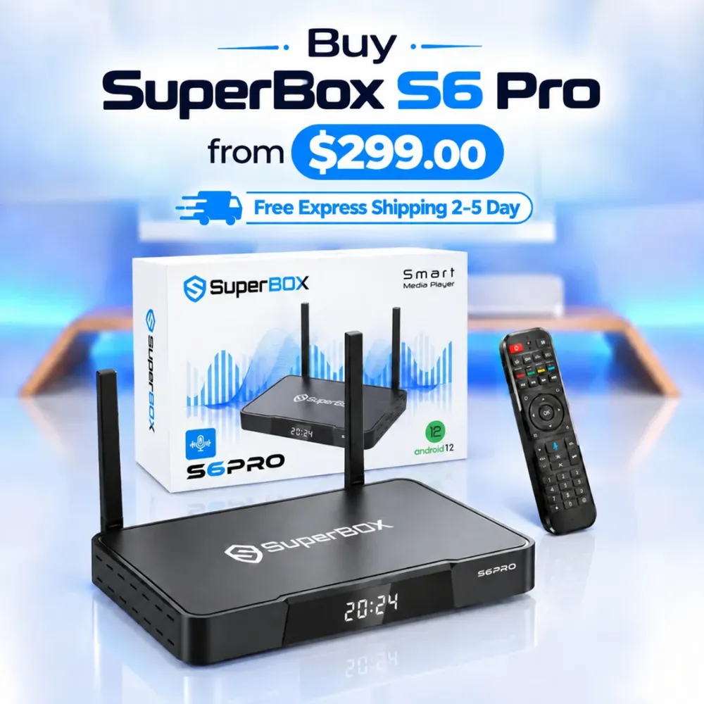 Buy SuperBox S6 Pro from $299 with 2–5 day express shipping