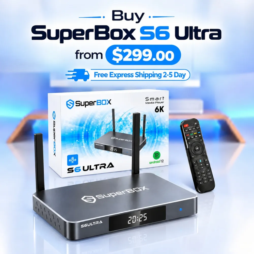 Buy SuperBox S6 Ultra from $299 with 2–5 day express shipping