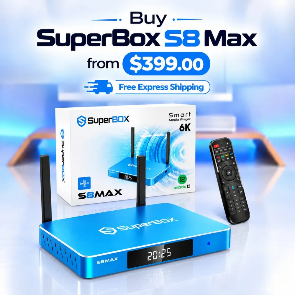 Buy SuperBox S8 Max from $399 with free express shipping