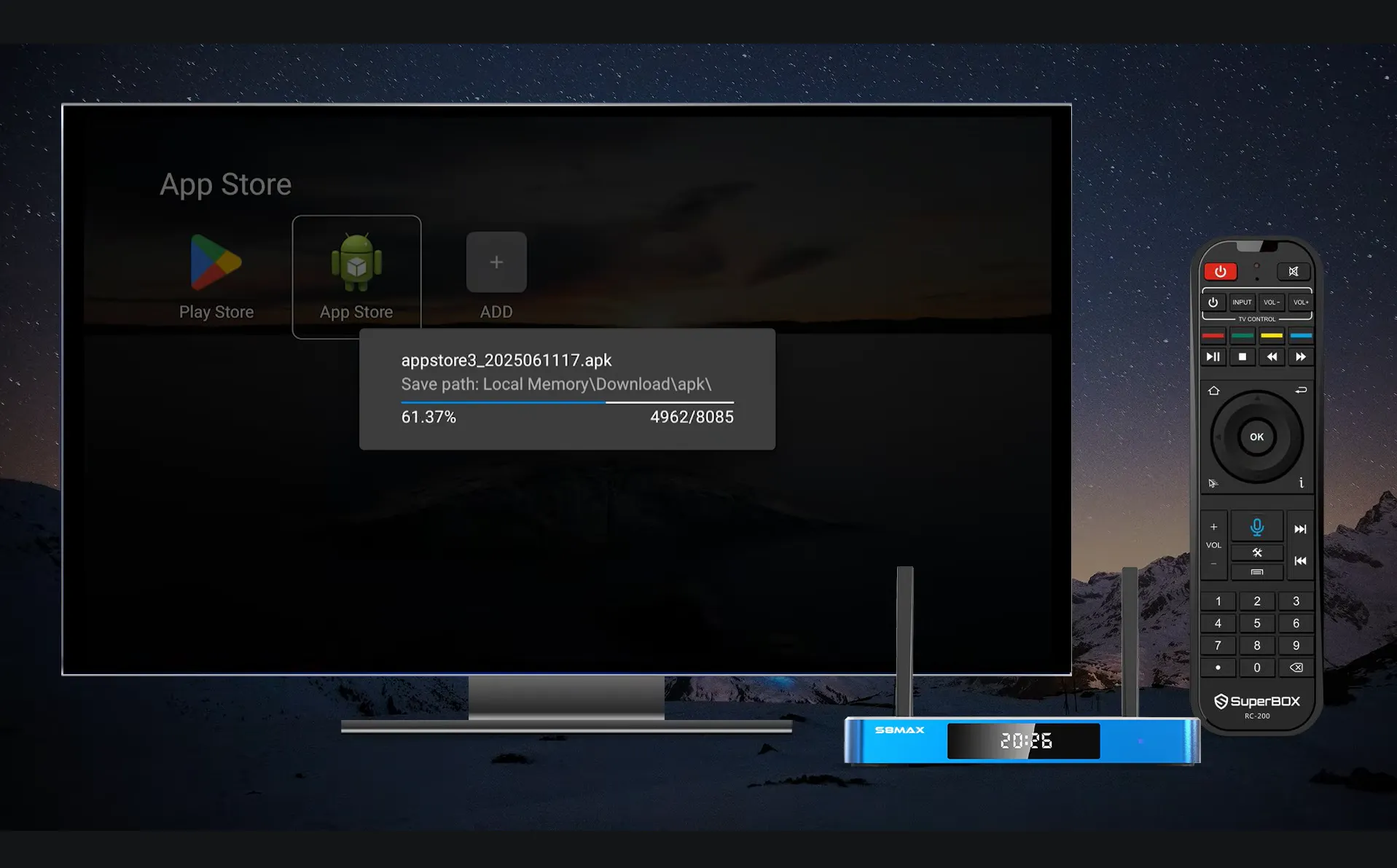What is Blue VOD on SuperBox? Film, Features & How to Setup 10 Download App Store on your home screen