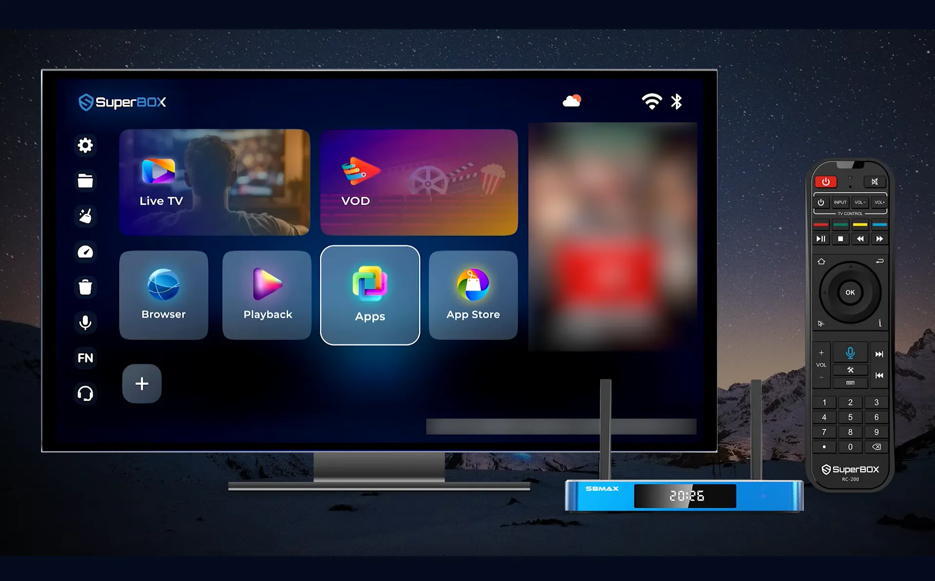 What is Blue VOD on SuperBox? Film, Features & How to Setup 9 Open home screen SuperBox