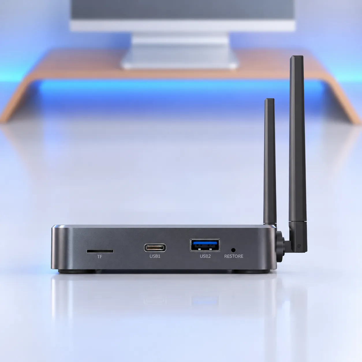 Side view of SuperBox S8 Ultra ports and connectivity