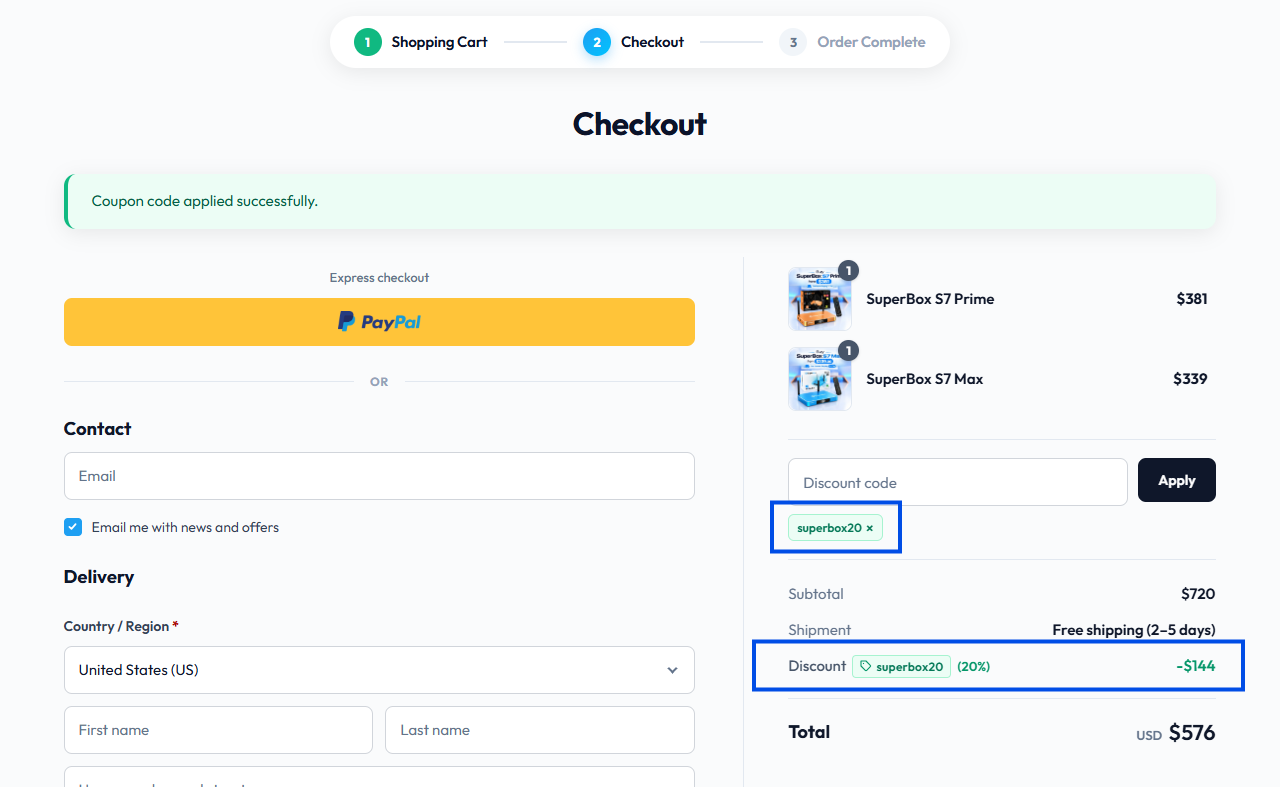 How to get SuperBox Discount Code 10% to 20% Off Orders 5 SuperBox Discount Code at SuperBox for Sale