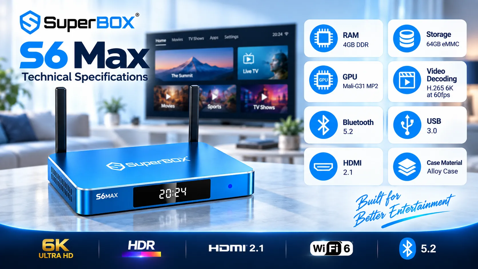 SuperBox S6 Max 5 SuperBox S6 Max technical specifications