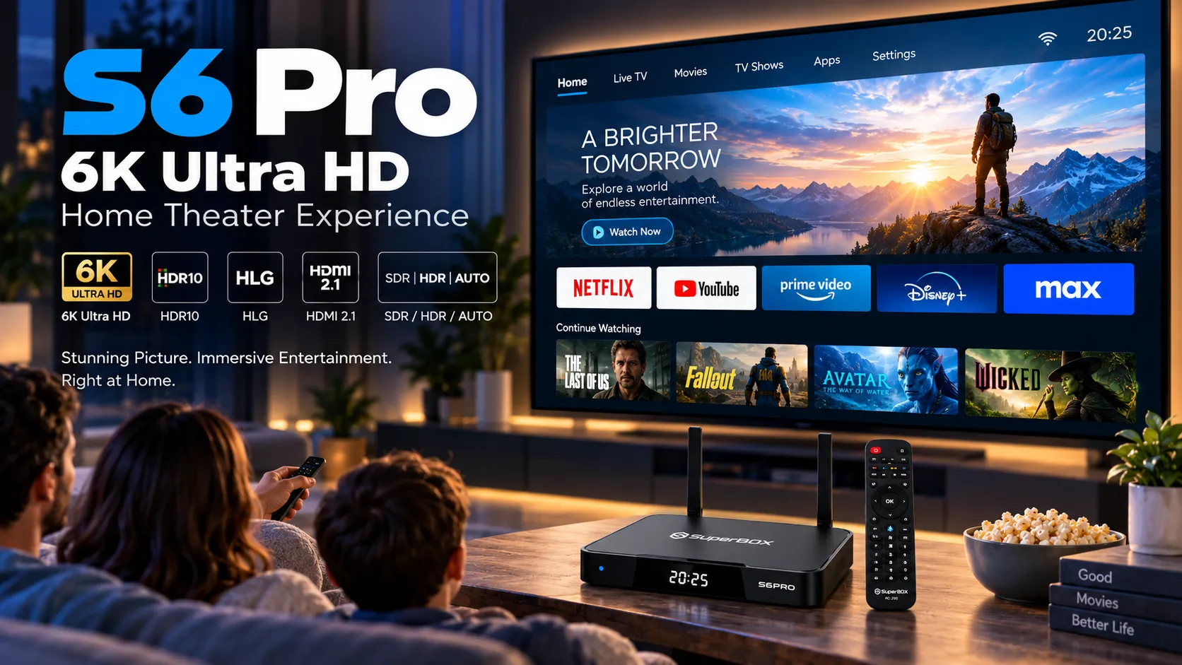 SuperBox S6 Pro 7 SuperBox S6 Pro 6K Ultra HD home theater experience