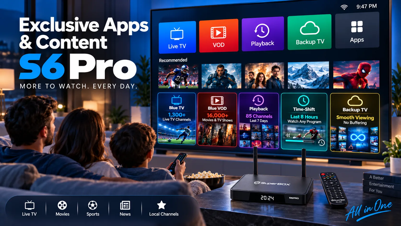 SuperBox S6 Pro 6 SuperBox S6 Pro exclusive apps and entertainment content