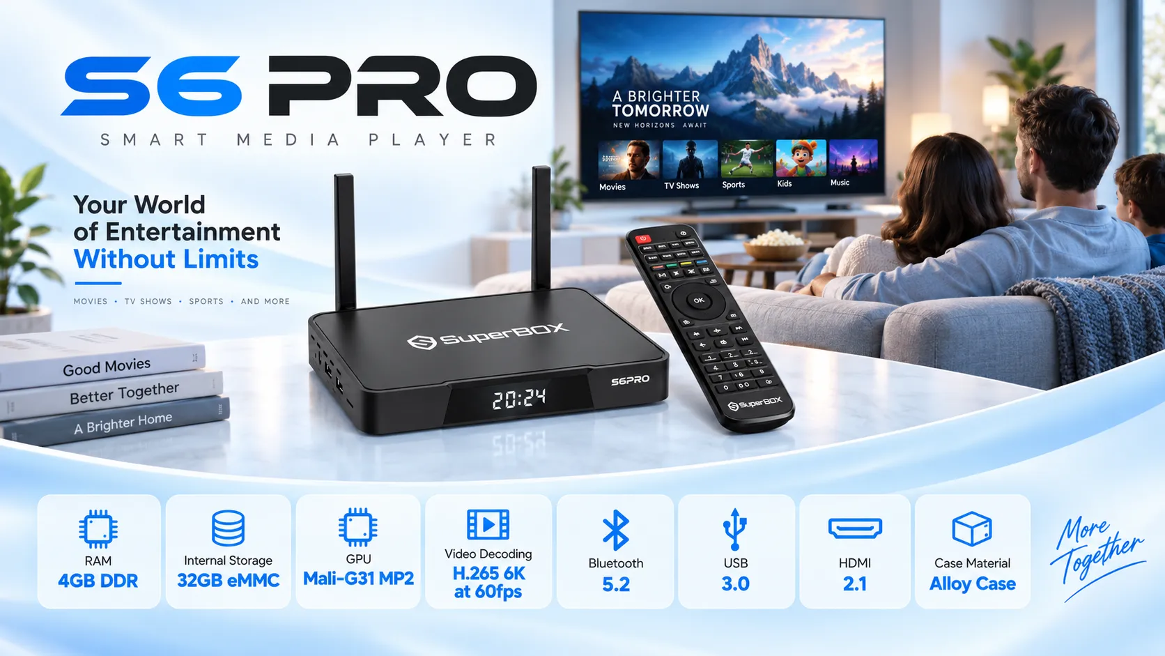 SuperBox S6 Pro overview with specifications and home entertainment