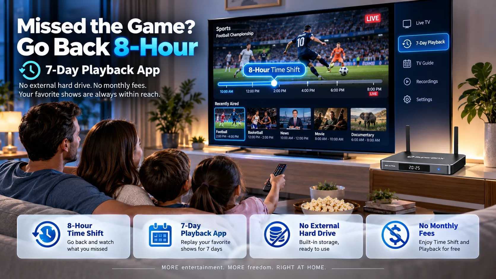 SuperBox S6 Ultra playback and replay feature