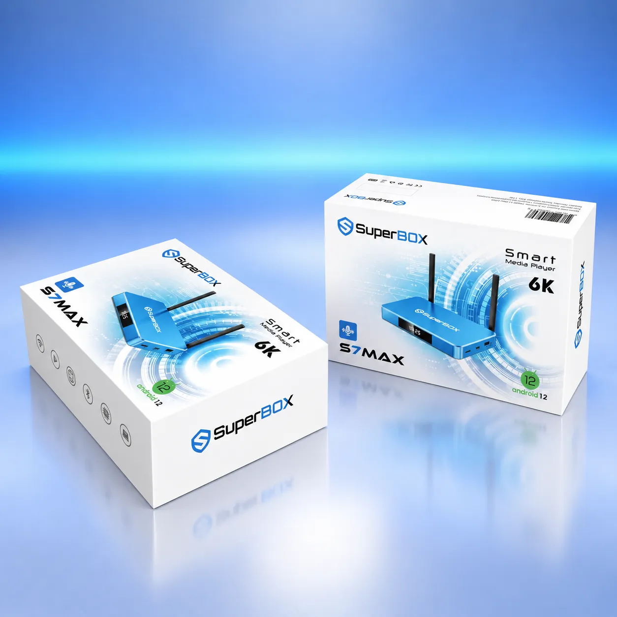 SuperBox S7 Max retail packaging box