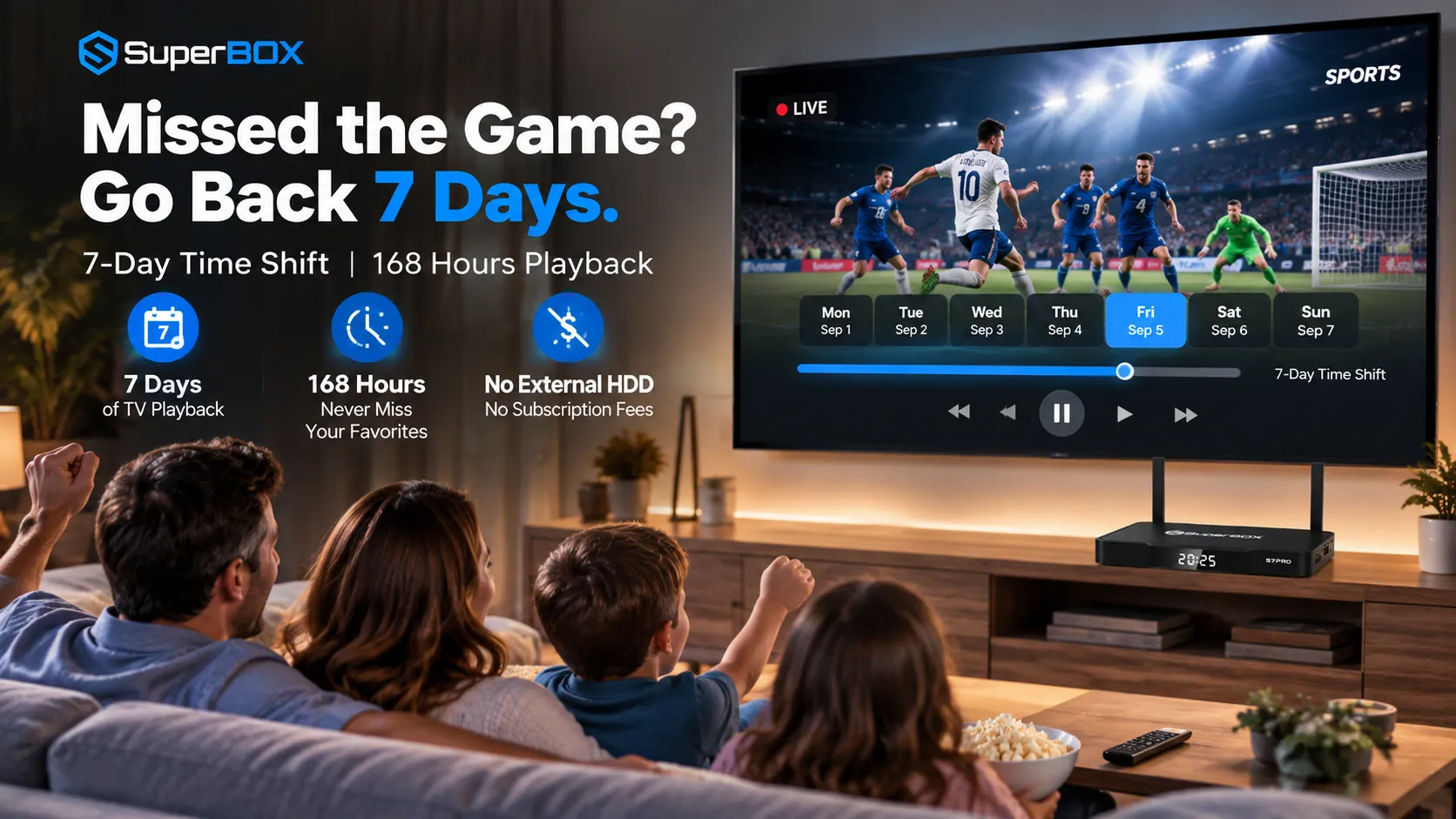 SuperBox S7 Pro 8 SuperBox S7 Pro 7-day playback feature