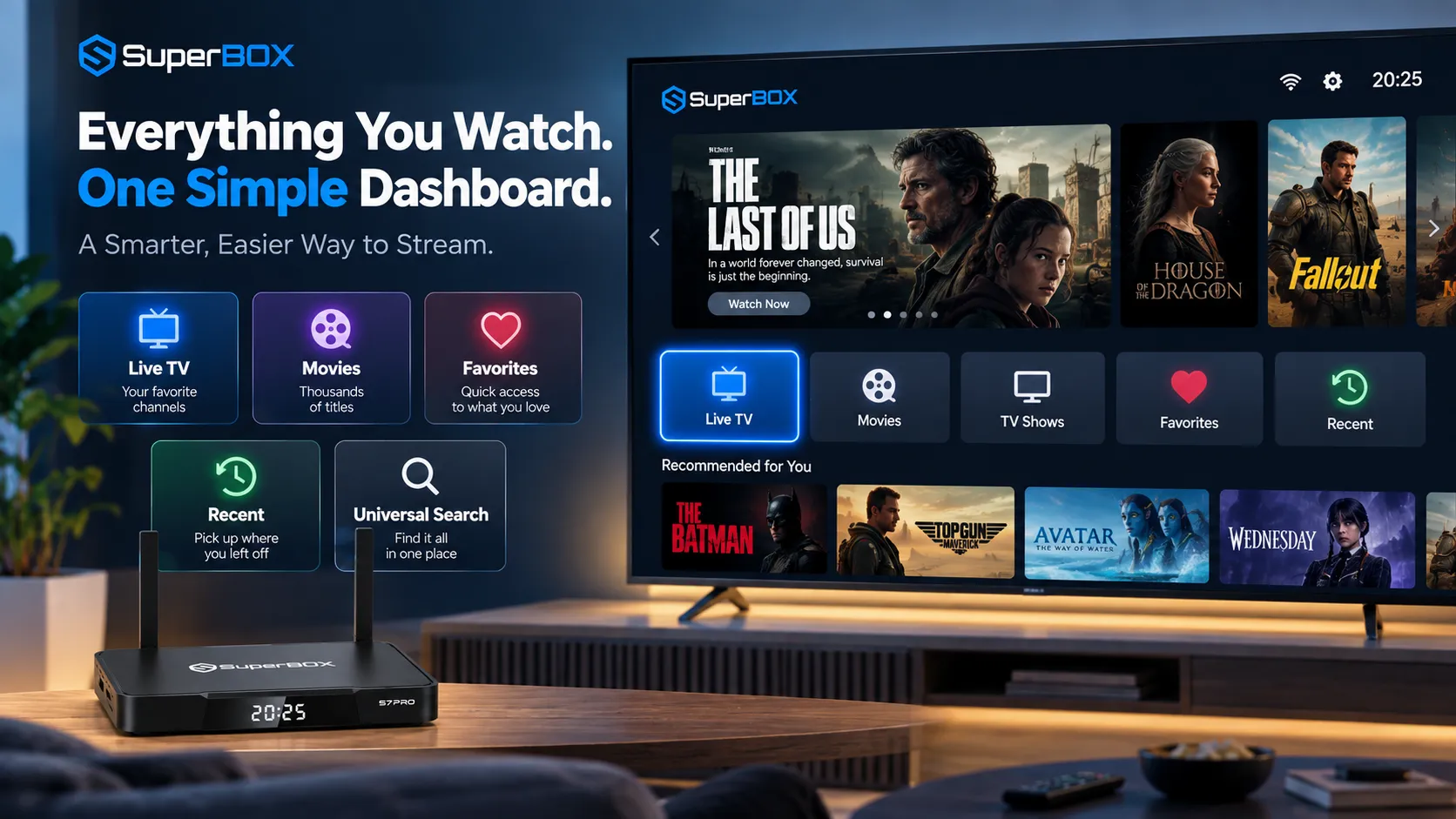 SuperBox S7 Pro 1 SuperBox S7 Pro entertainment interface and streaming apps