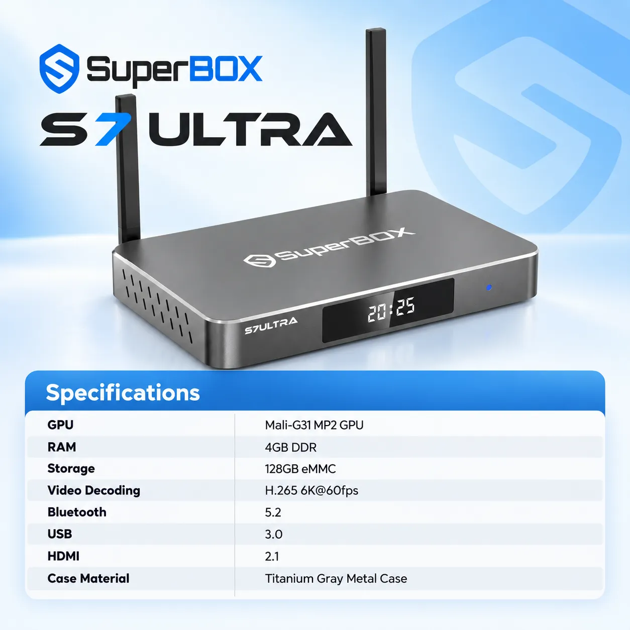 SuperBox S7 Ultra technical specifications