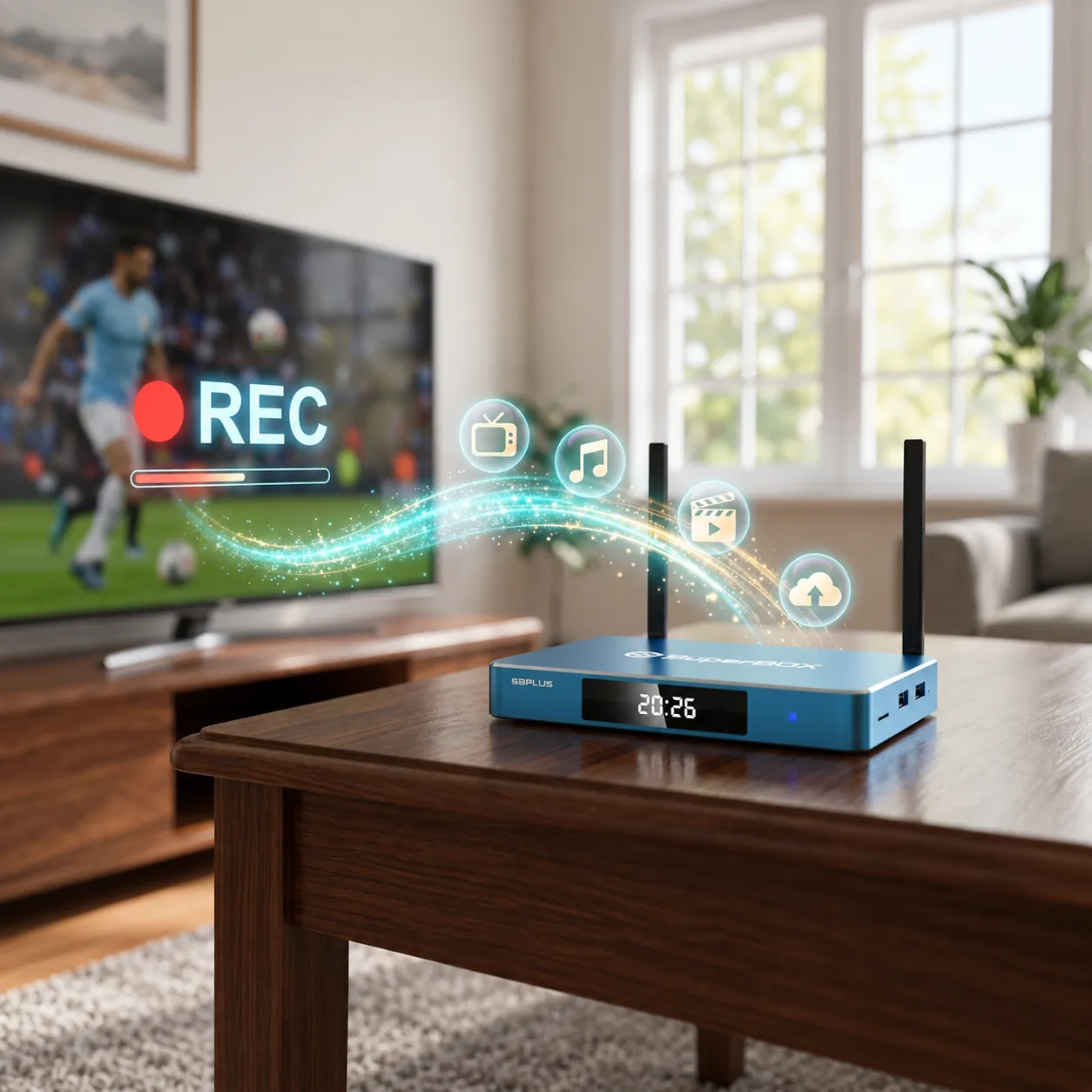 SuperBox S8 Plus TV recording feature