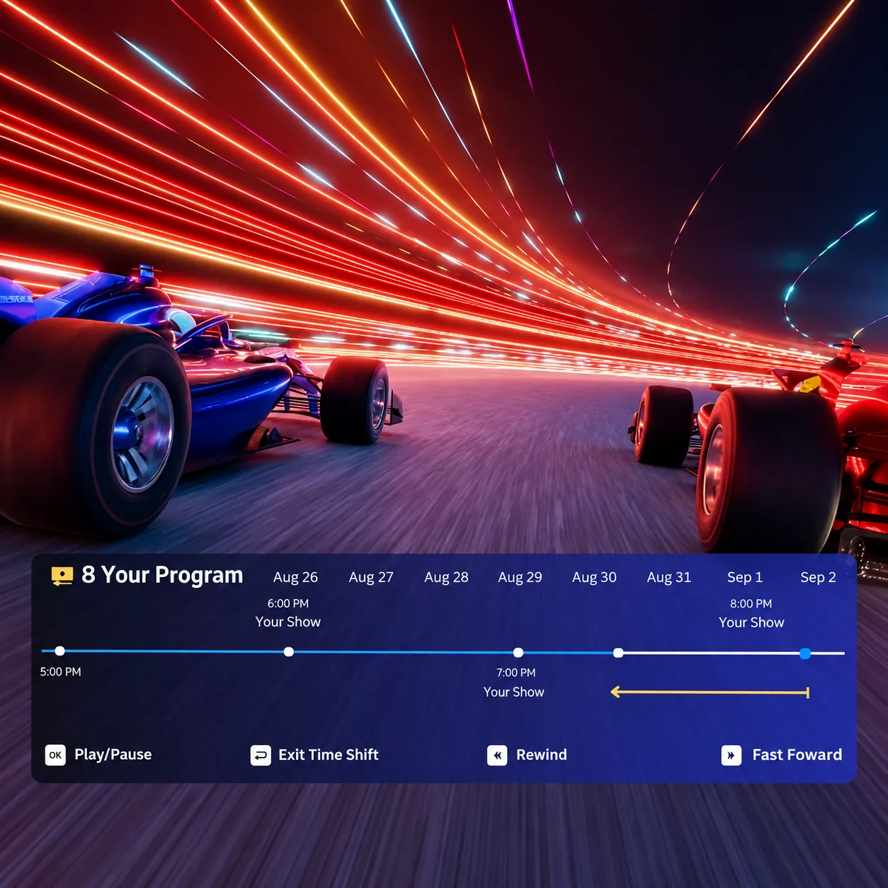 SuperBox S8 Plus playback and time-shift feature