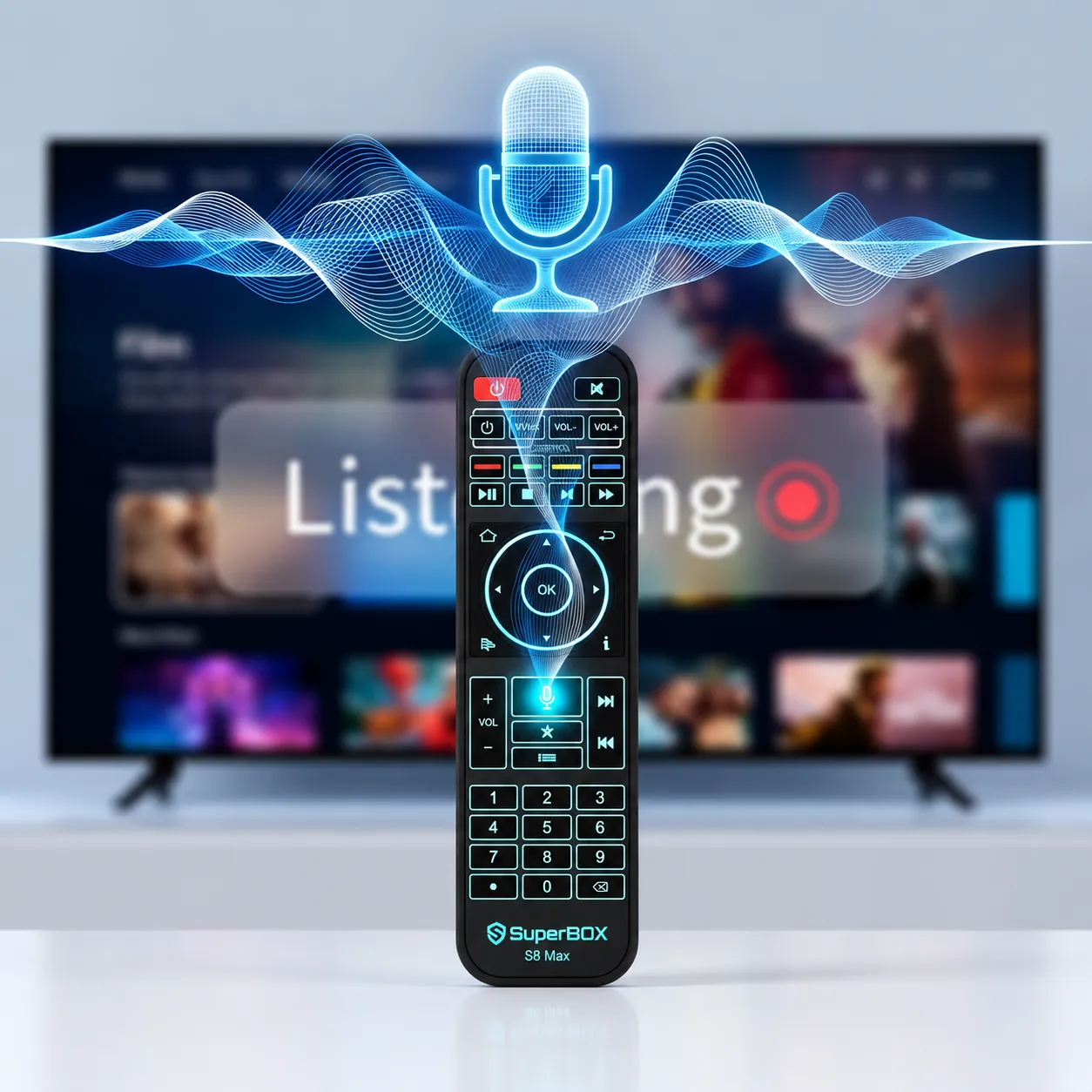 SuperBox S8 Plus smart voice control