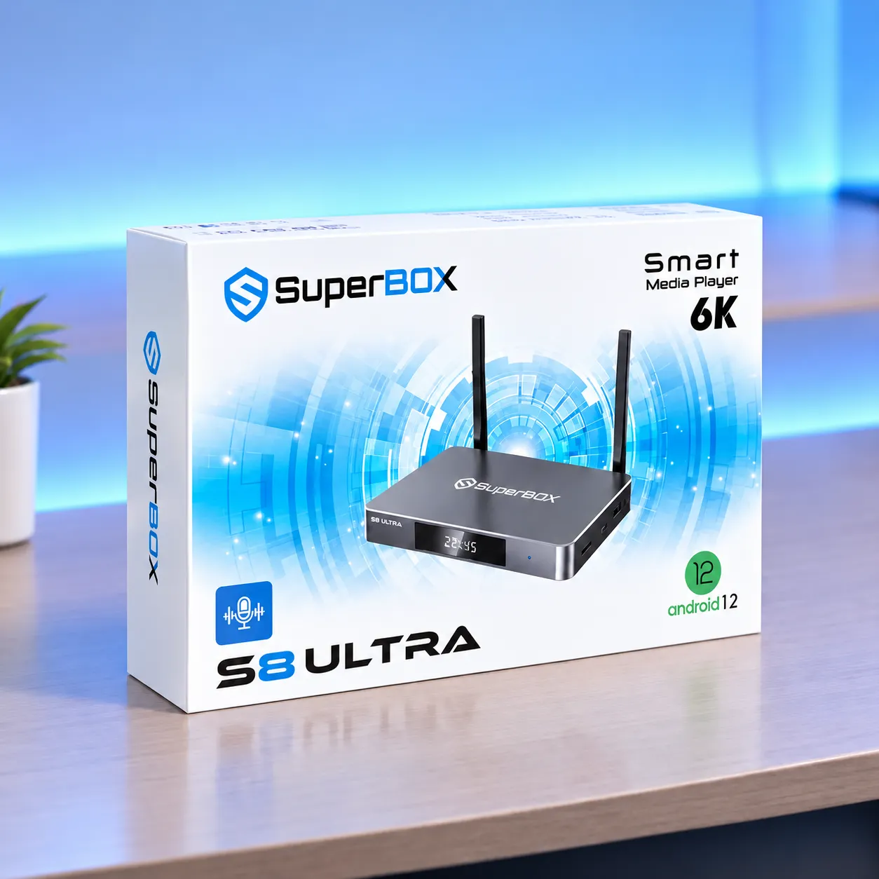 SuperBox S8 Ultra product box display