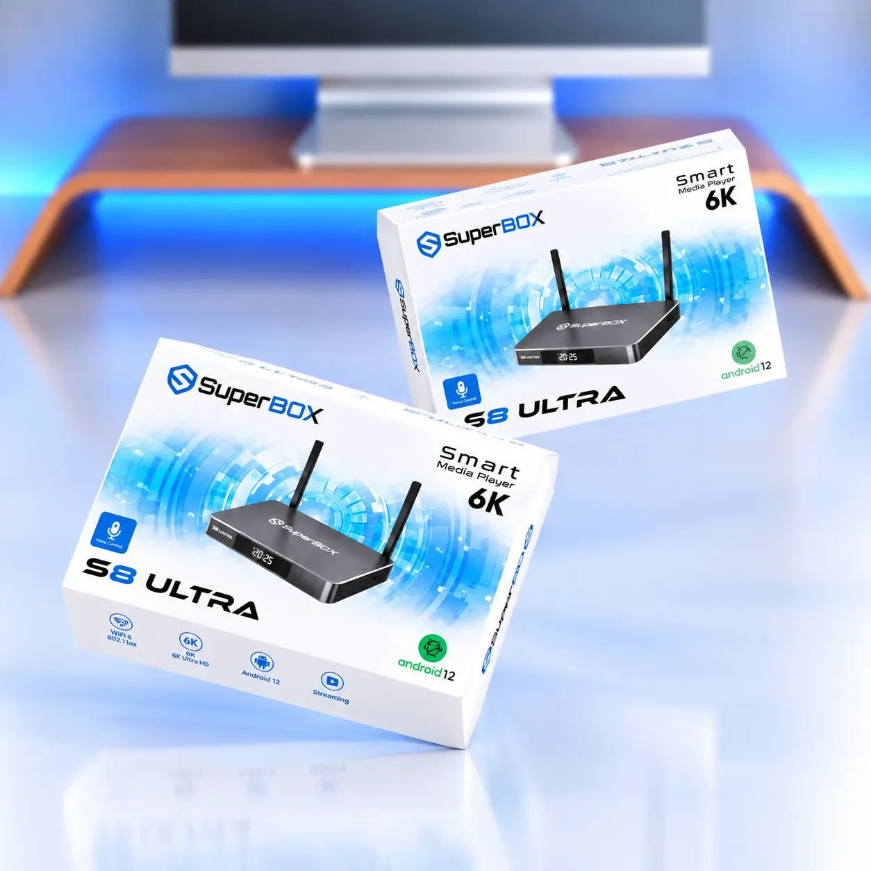 SuperBox S8 Ultra retail packaging box