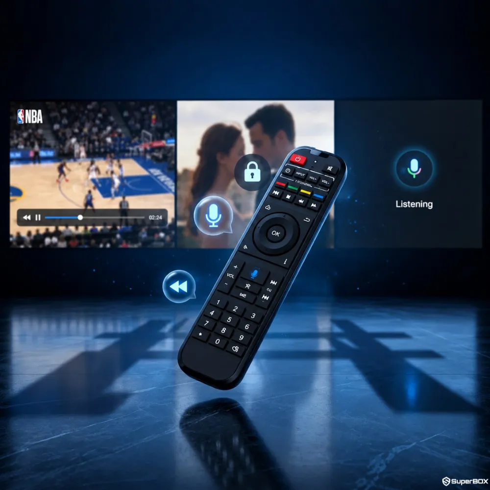 Voice control and remote operation on SuperBox P7 Pro Projector