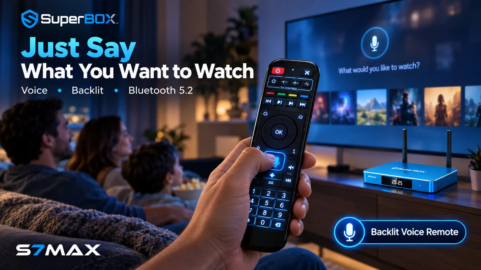 SuperBox S7 Max 9 Voice control on SuperBox S7 Max