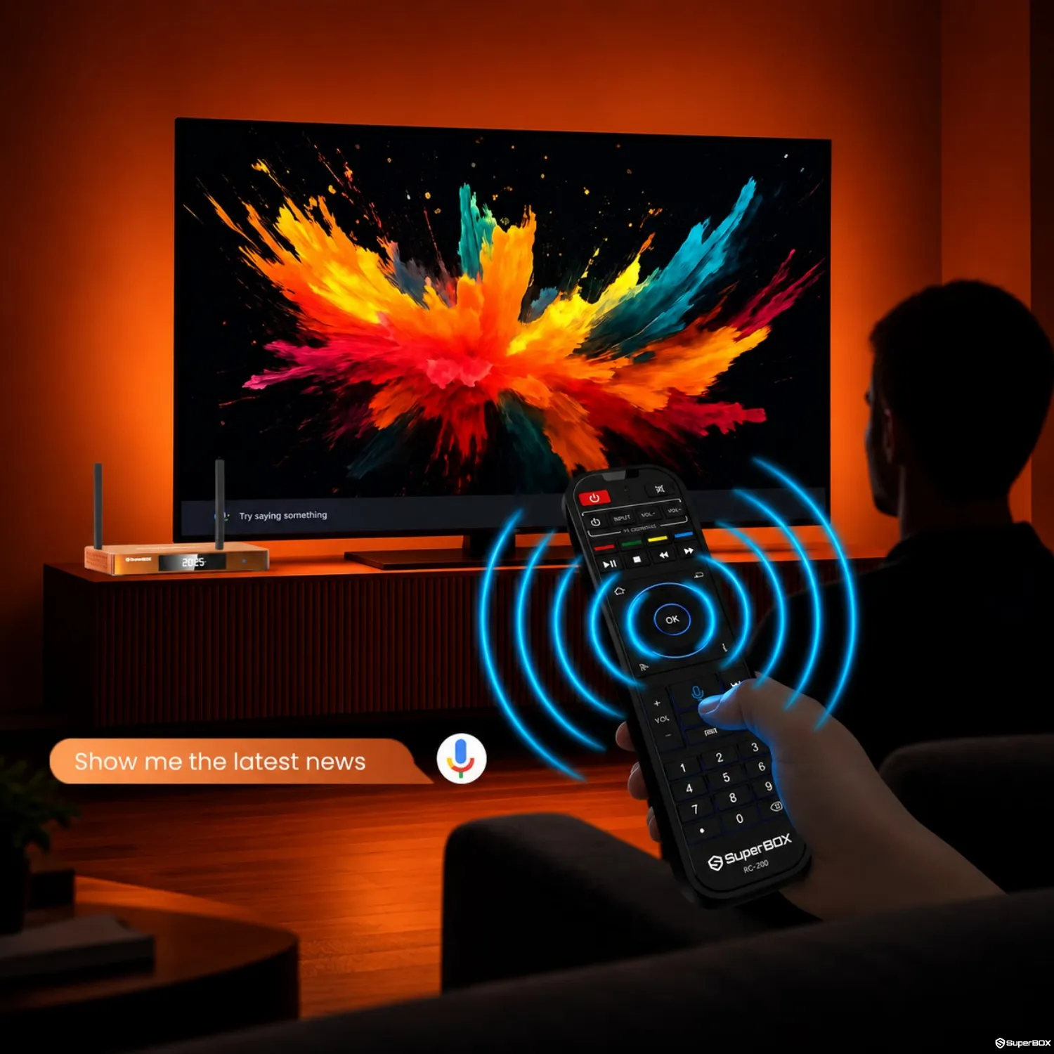 Voice search and control on SuperBox S7 Prime