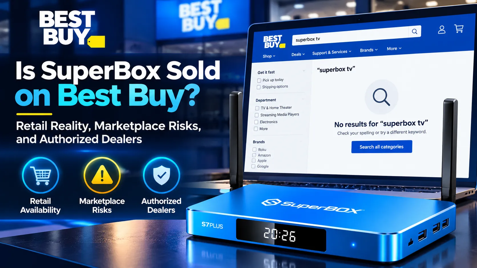 Is SuperBox sold on Best Buy? Retail reality & Marketplace risks