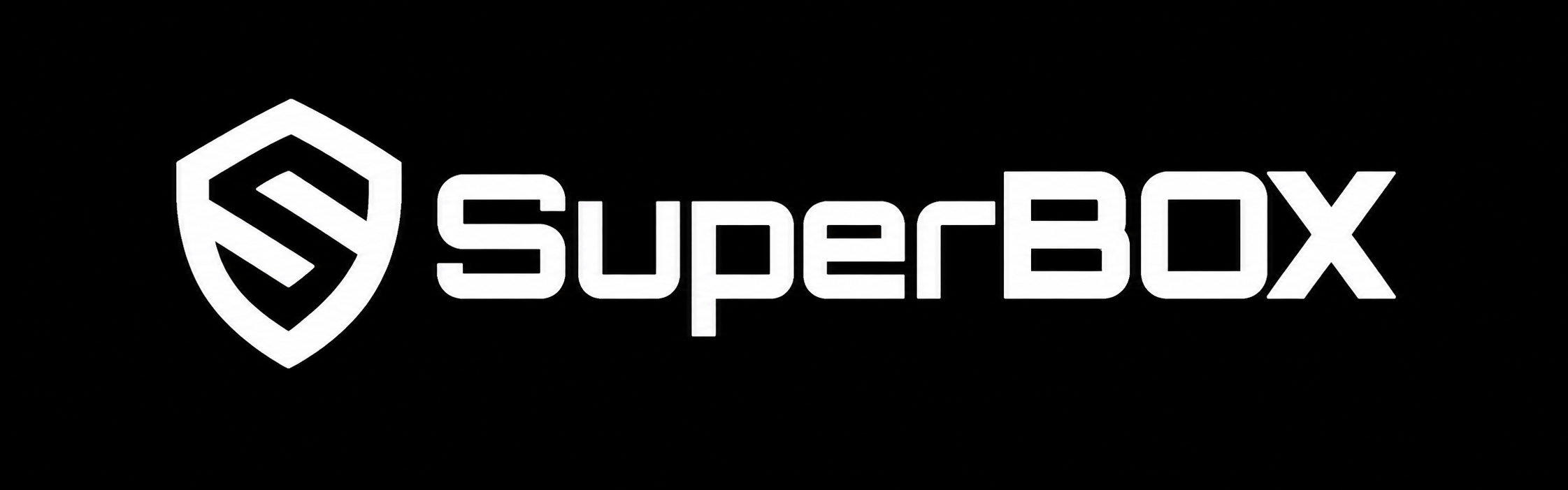 SuperBox for TV Official Logo White on Dark Background SuperBox for Sale Official Logo White on Dark Background